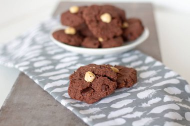 Taze çikolata sağlıklı kurabiyeleri