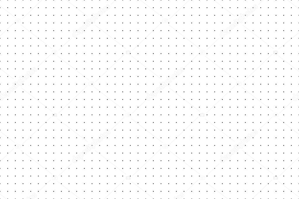 Dotted page for print. Grid for logo designer and typography art. Vector seamless pattern A4