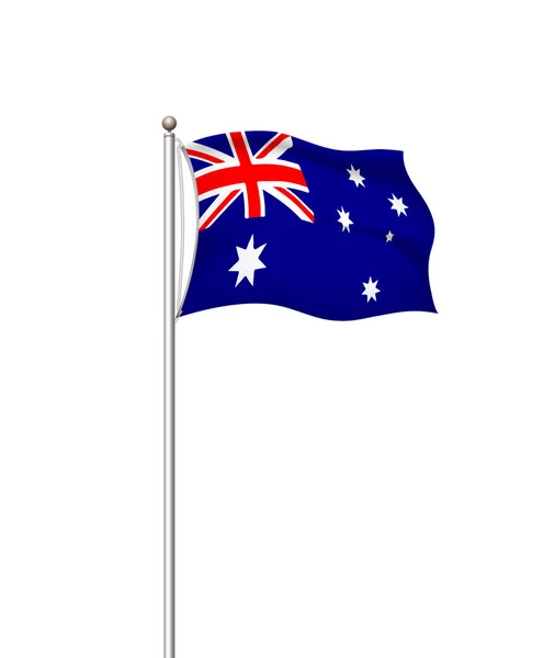 Banderas del mundo. País bandera nacional post fondo transparente. En Australia. Ilustración vectorial . — Archivo Imágenes Vectoriales