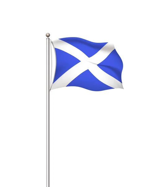 Drapeaux du monde. Pays drapeau national post fond transparent. L'Écosse. Illustration vectorielle . — Image vectorielle
