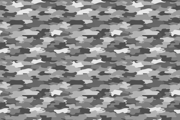 Modello di stampa senza cuciture di colore militare grigio. Abbigliamento militare. Illustrazione vettoriale . — Vettoriale Stock