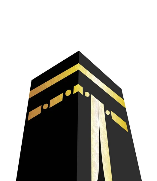 Kaaba à La Mecque. Lieu du Hadj. Illustration vectorielle — Image vectorielle