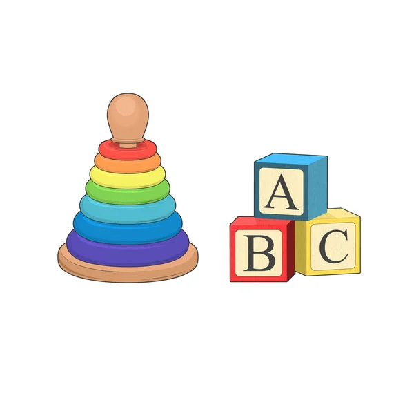 Graphic Of Three Stacked Abc Blocks Stock Illustration - Download Image Now  - Toy Block, Alphabet, Alphabetical Order - iStock