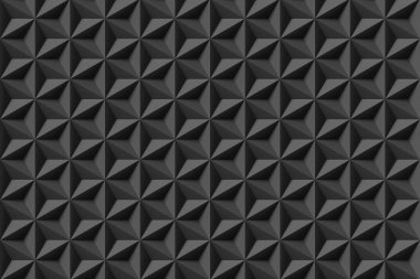 Çukur siyah dörtgenler (eşkenar üçgenler) bir araya gelerek tüm ekranı dolduran altıgenler ve yıldız şekilleri oluşturdular. Slayt gösterisi yazılımı ve web tasarımı için bir arkaplan olarak resim