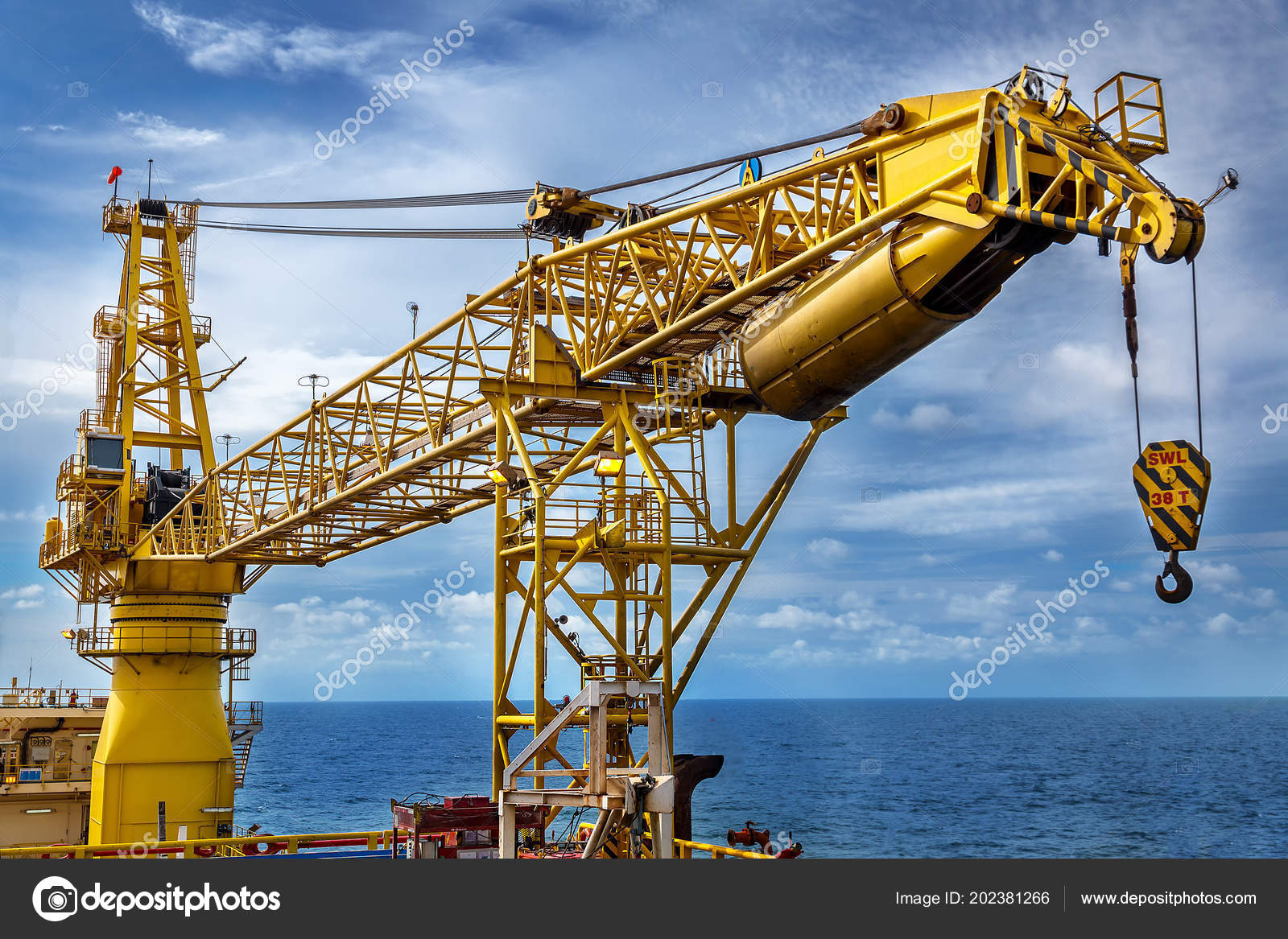 Crane Pedestal Crane Winch Steel Wire Rope Production Platform Energy