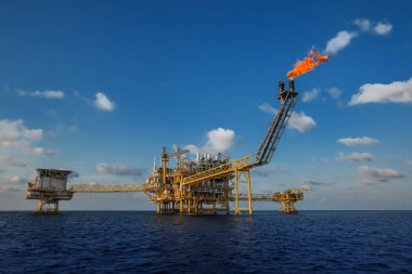 Üretim petrol ve gaz, petrol ve gaz endüstrisi ve sert iş için offshore inşaat platform, üretim platformu ve işlemi manuel ve otomatik işlev tarafından işlem