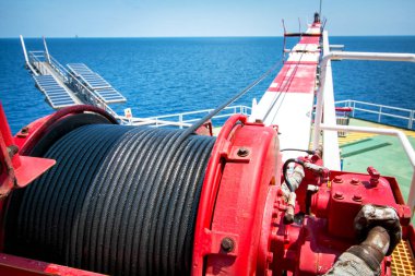 Crane, Kaide vinç vinç, üretim platformu, enerji ve petrol sektörüne çelik tel halat