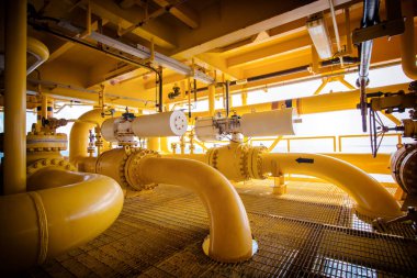 Petrol ve doğal gaz boru hatları ve petrol ve gaz platformu offshore kapatma Vana