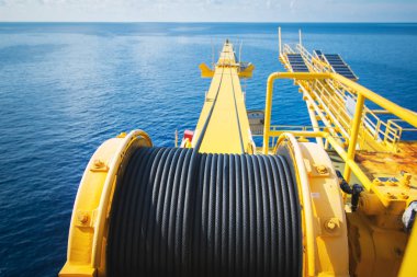 Crane, Kaide vinç vinç, üretim platformu, enerji ve petrol sektörüne çelik tel halat