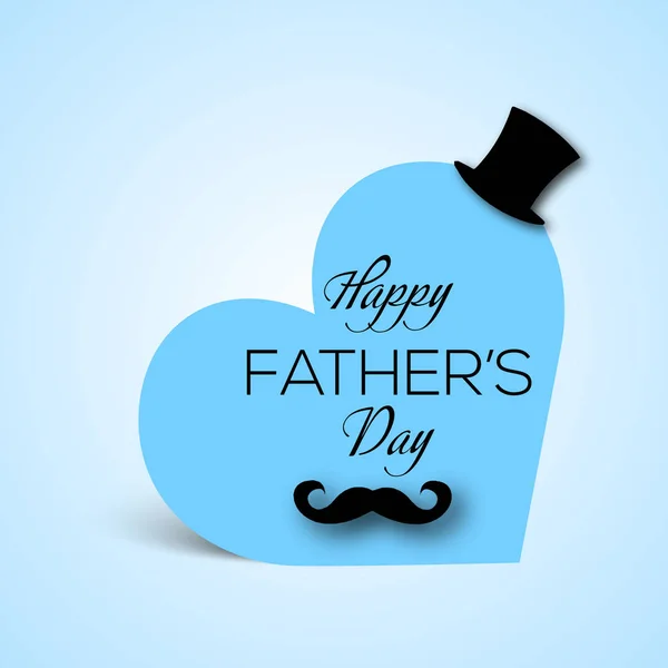 Feliz tarjeta de felicitación del Día del Padre. Ilustración vectorial — Vector de stock