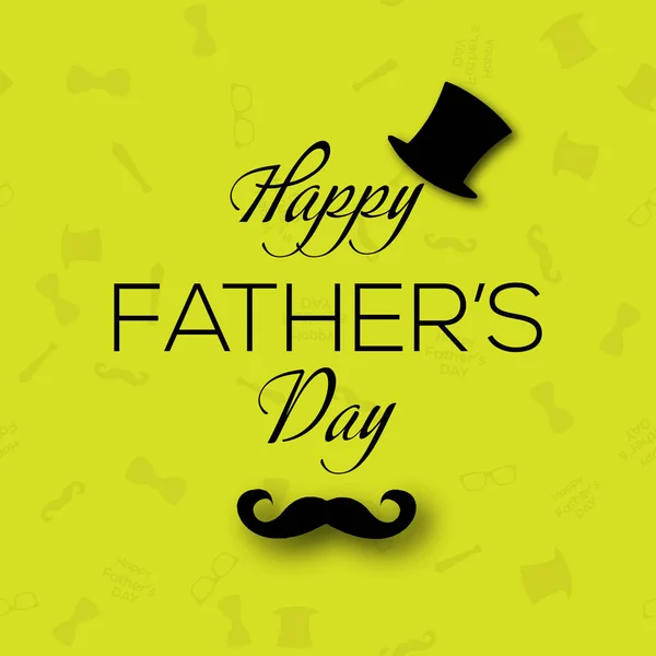 Happy Father's Day greeting card. Vector illustration — Stock Vector