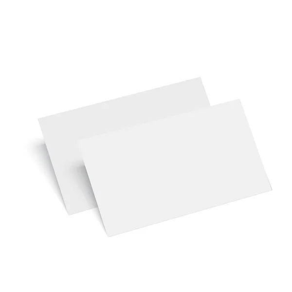 Plantilla de tarjeta de visita en blanco. Ilustración vectorial — Vector de stock