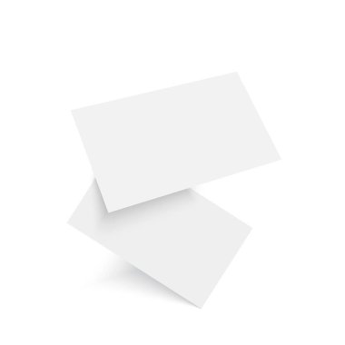 Düşen kartvizit boş. Vektör çizim