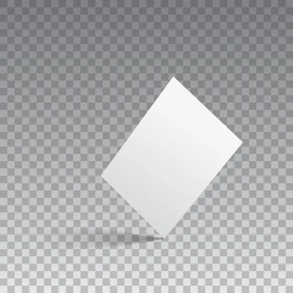 3D-Flyer Papier-Attrappen-Design. Vektorillustration. — Stockvektor