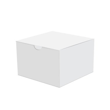 Hediye için karton kutunun boş. Vektör.