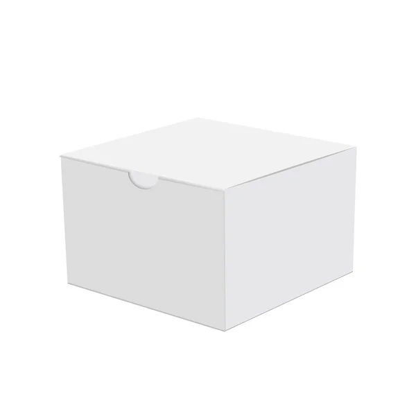 Caja de cartón en blanco para regalo. Vector . — Vector de stock