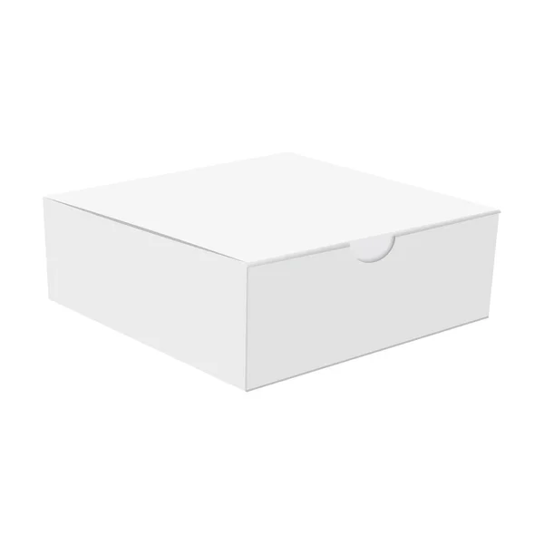 Branco de caixa de papelão para presente. Vetor —  Vetores de Stock