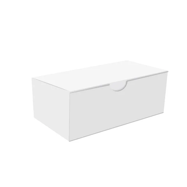 Blanc de boîte en carton pour cadeau. Vecteur — Image vectorielle