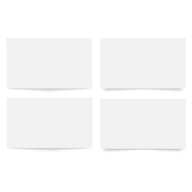 Boş, boş kartvizit şablonuna ön ve arka iki taraf için. Vektör