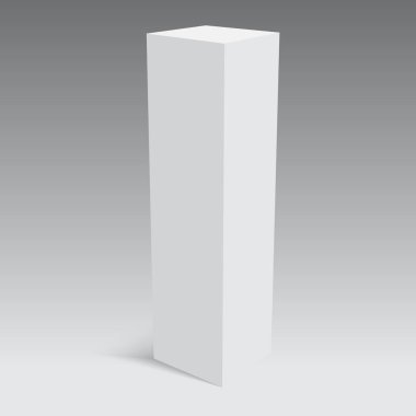 Boş kağıt veya karton kutu ambalaj. Vektör