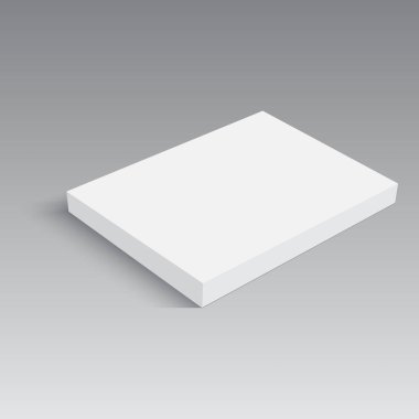 Gerçekçi kitap mockup. Vektör çizim.