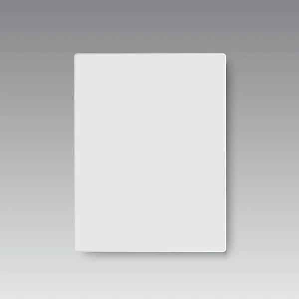 现实的空白封闭式杂志样机模板。矢量 — 图库矢量图片