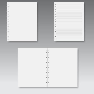 Sarmal kümesi defter çizgili. Vektör.