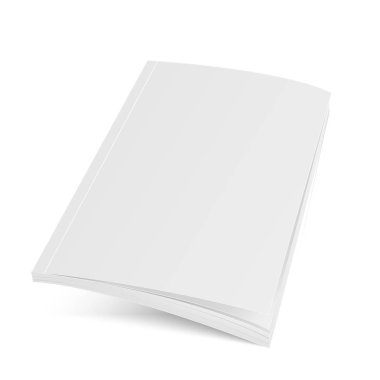 Mockup dergi ya da broşür açıldı. Vektör