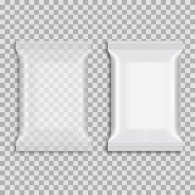 Gerçekçi gıda Aperatif yastık çanta. Kadar alay et. Vektör