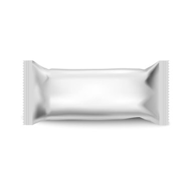 Gerçekçi gıda Aperatif yastık çanta. Kadar alay et. Vektör