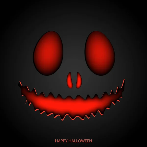 ImprimerJoyeux Halloween masque fond. Vecteur . — Image vectorielle
