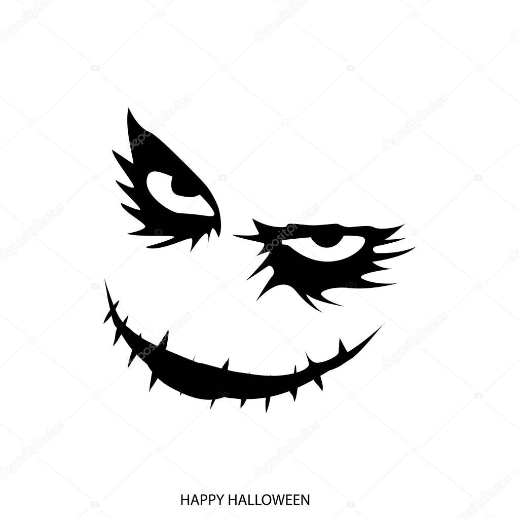 Happy Halloween mask background. Vector