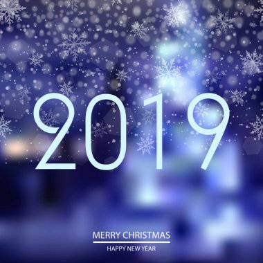 Mutlu yeni yıl veya Noel arka plan altın konfeti ile. Vektör