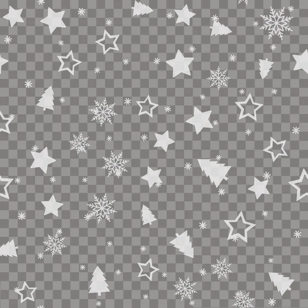 Naadloze patroon met Kerst ornamenten. Vector — Stockvector