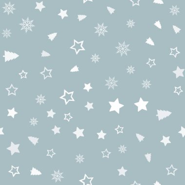 Noel süsler ile Seamless modeli. Vektör