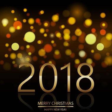 Mutlu yeni yıl arka plan ile ufuk gece 