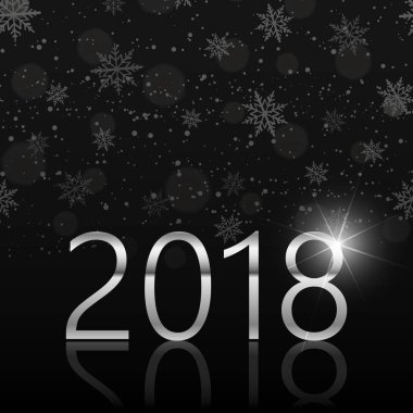 Mutlu yeni yıl arka plan ile yağan kar