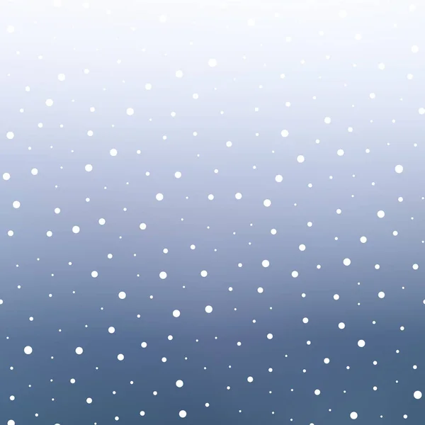 Jul bakgrund med fallande snöflingor. Vektor — Stock vektor