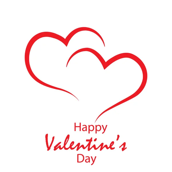 С Днем Святого Валентина открытка с подкладкой сердца. Вектор — стоковый вектор