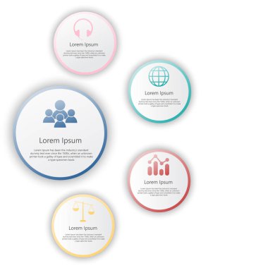 İzometrik kurumsal zaman çizelgesi infograph öğeleri.