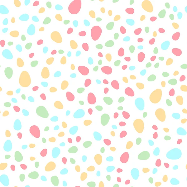 Seamless pattern with colorful Easter eggs. Vector — Stock Vector