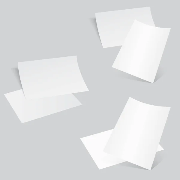 Трехмерный лист бумаги с изогнутым углом. Нарисуй. Векторная иллюстрация — стоковый вектор