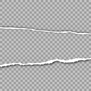 Kare yatay gri kağıt şeritler metin veya ileti için sökük. Vektör