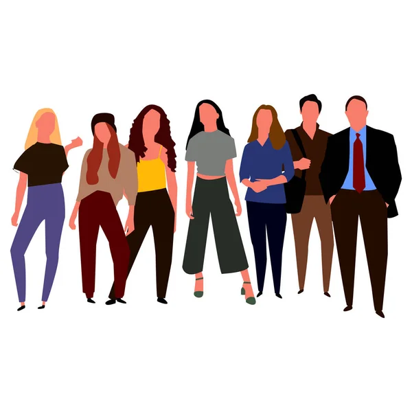 Conjunto de personas con diferentes profesiones. Vector . — Archivo Imágenes Vectoriales