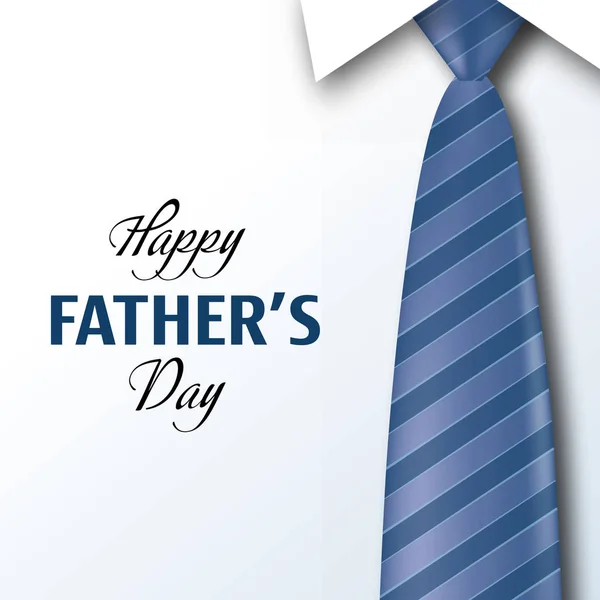 Happy Father s Day greeting card with tie . Vector — Stock Vector