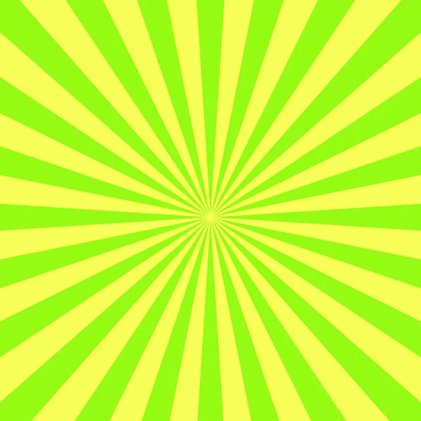 Geel en blauw groene zonnestralen achtergrond voor uw ontwerp. Vector. — Stockvector