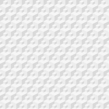 3d küpler ile dikişsiz geometrik soyut arka plan. Vektör