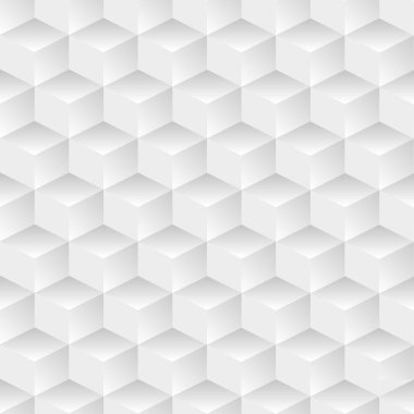 3d küpler ile dikişsiz geometrik soyut arka plan. Vektör