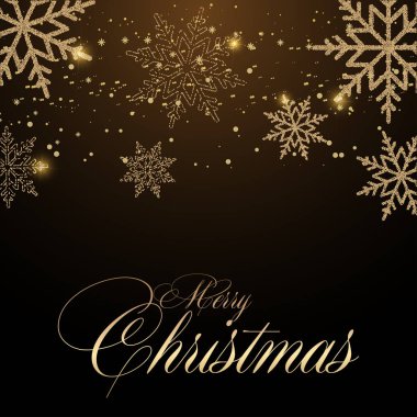 Noel süsleri ile Mutlu Noel tebrik kartı. Vektör