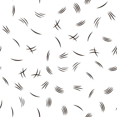 Pençe pençe çizikler ile Dikişsiz desen. Vektör